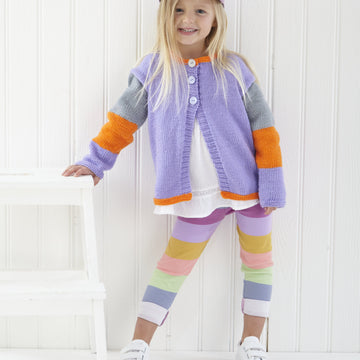 Children Cardigan in King Cole Cherished DK - P6177 - Leaflet