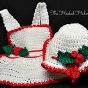 Missy Claus Apron & Hat 12-122B