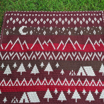 Round the Campfire Mosaic Blanket