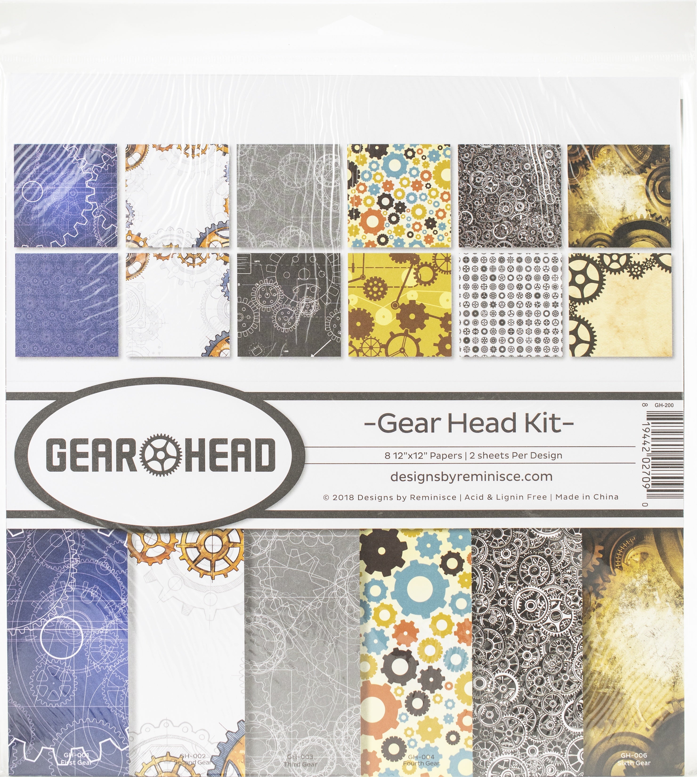 Reminisce Collection Kit 12"X12" - Gear Head