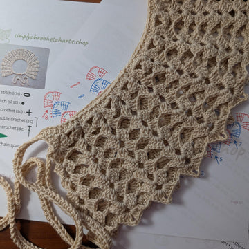 Vintage Lace Collar Crochet PDF Chart #103