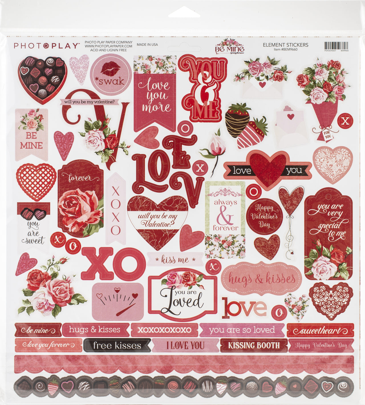 Photoplay Paper PhotoPlay Collection Pack 12"X12" - Be Mine