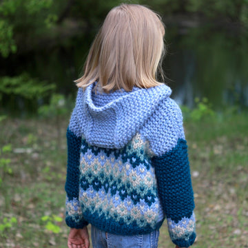The Leah chunky color blocked cardigan