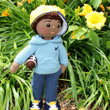 Crochet doll pattern, Amigurumi doll pattern, Medium doll, 18"/46cm, Andre