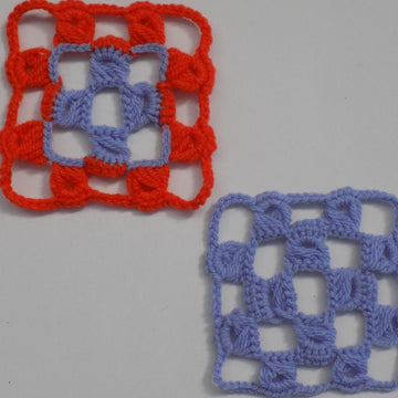 Reversible Broomstick Granny Square