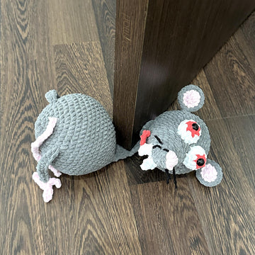 Rat door stop, Crochet rat pattern