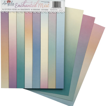 Angela Poole Designs Angela Poole Gradients A4 Cardstock Pack - Enchanted Mist