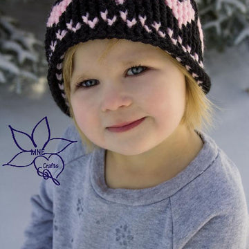 Ring Around the Hearts Graph Hat
