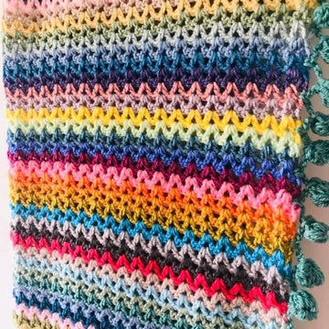 V Stitch Crochet Blanket