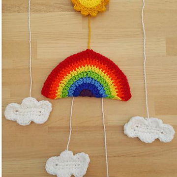 Rainbows and sunshine Wall hanging