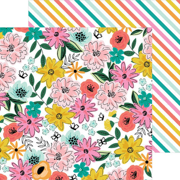 American Crafts Jen Hadfield Hey, Hello Double-Sided Cardstock 12"X12" 25/Pkg - Happy Day
