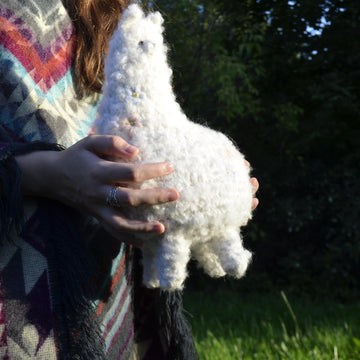 Big curly alpaca toy