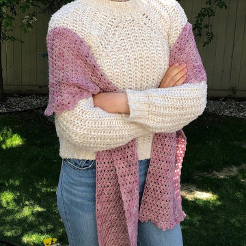 Elegant Lace Shawl Scarf