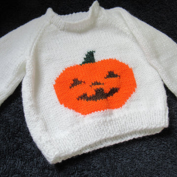 Baby Halloween Pumpkin Motif Jumper