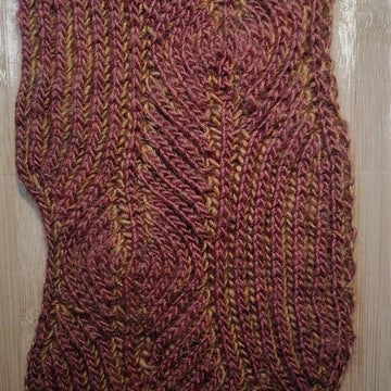 Brioche Woodgrain scarf