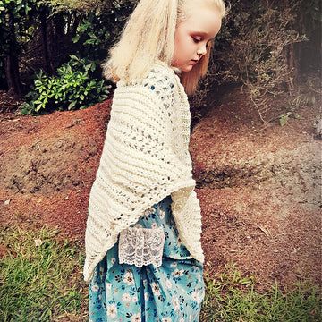 Lace Insertion Shawl