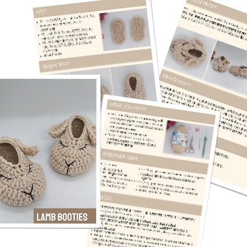 Lamb Baby Booties