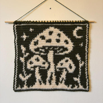 Midnight Mushrooms Tapestry Crochet Pattern