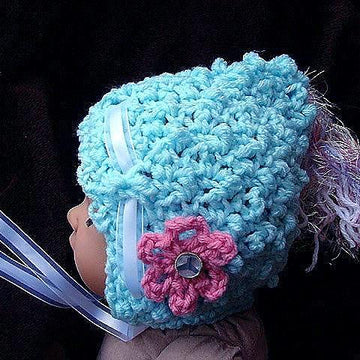 596 PEBBLE STITCH baby bonnet
