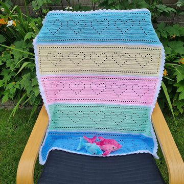 Full of Hearts Filet Blanket