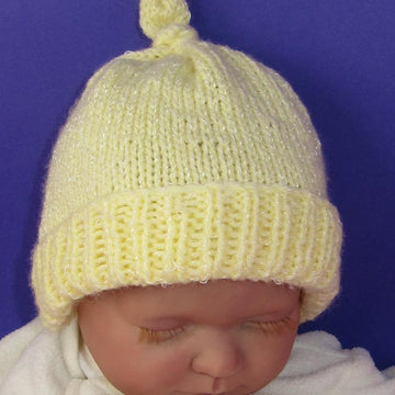 Baby Topknot Beanie Hat