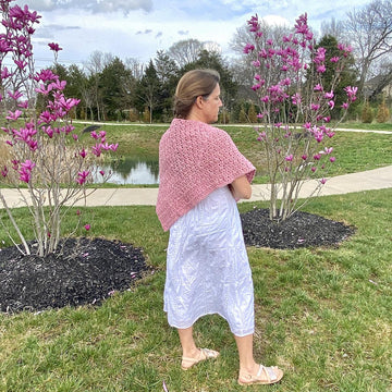 Pink Daisies Shawl
