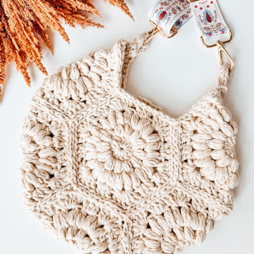 Seven Hexi Granny Square Bag