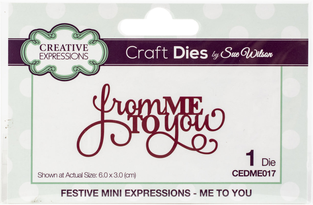 Creative Expressions Festive Craft Dies By Sue Wilson - Mini Expressions-Me To You