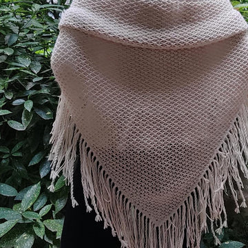 Sunwoven mesh shawl