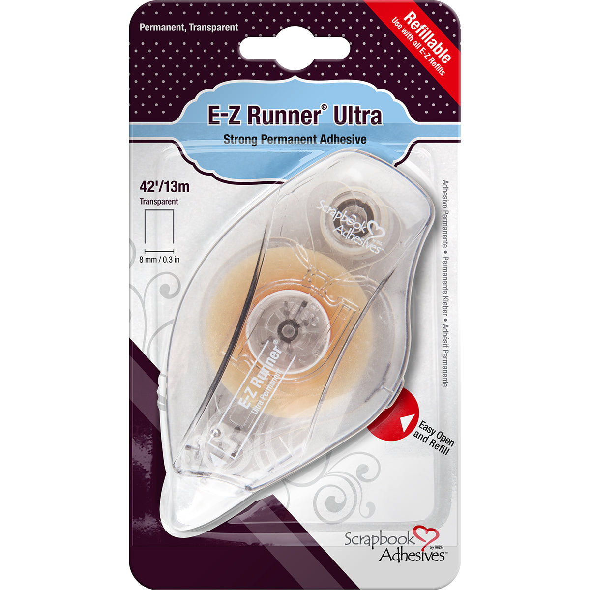 3L Scrapbook Adhesives E-Z Runner Ultra Adhesive - Permanent, .3"X42'
