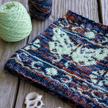 Luna Moth Knit Cowl