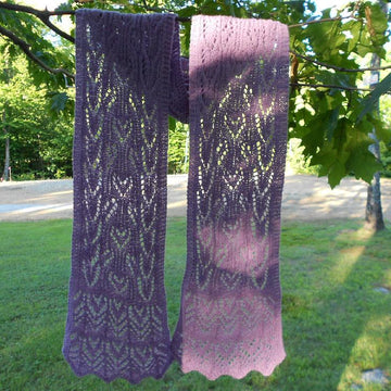 Marie's Amethyst Lace Scarf