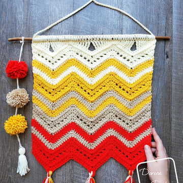 Colorful Chevrons Wall Hanging