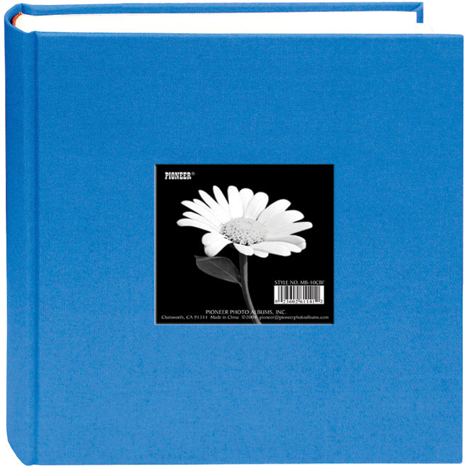 Pioneer Cloth Photo Album W/Frame 9"X9" - Sky Blue