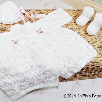 279-Lacey Matinee Set Knitting Pattern #279