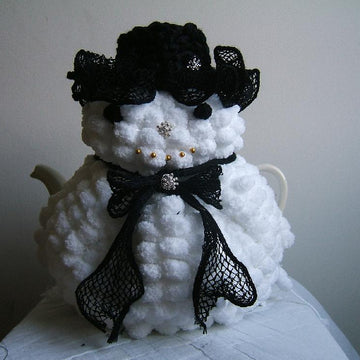 "You've Been Snowballed" Snow Woman  Tea Cosy with Toy Variation