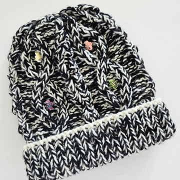 Embellished Cable Beanie