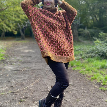 Oversized Honeycomb Tunic
