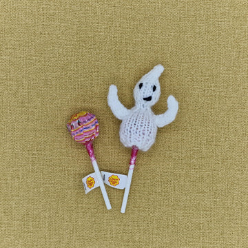 Halloween Knitting Pattern DK Lollipop Hats Decoration Gift Charity knit EASY Chupa-Chups Witch Pumpkin Frankenstein Sweet Sucker Savers
