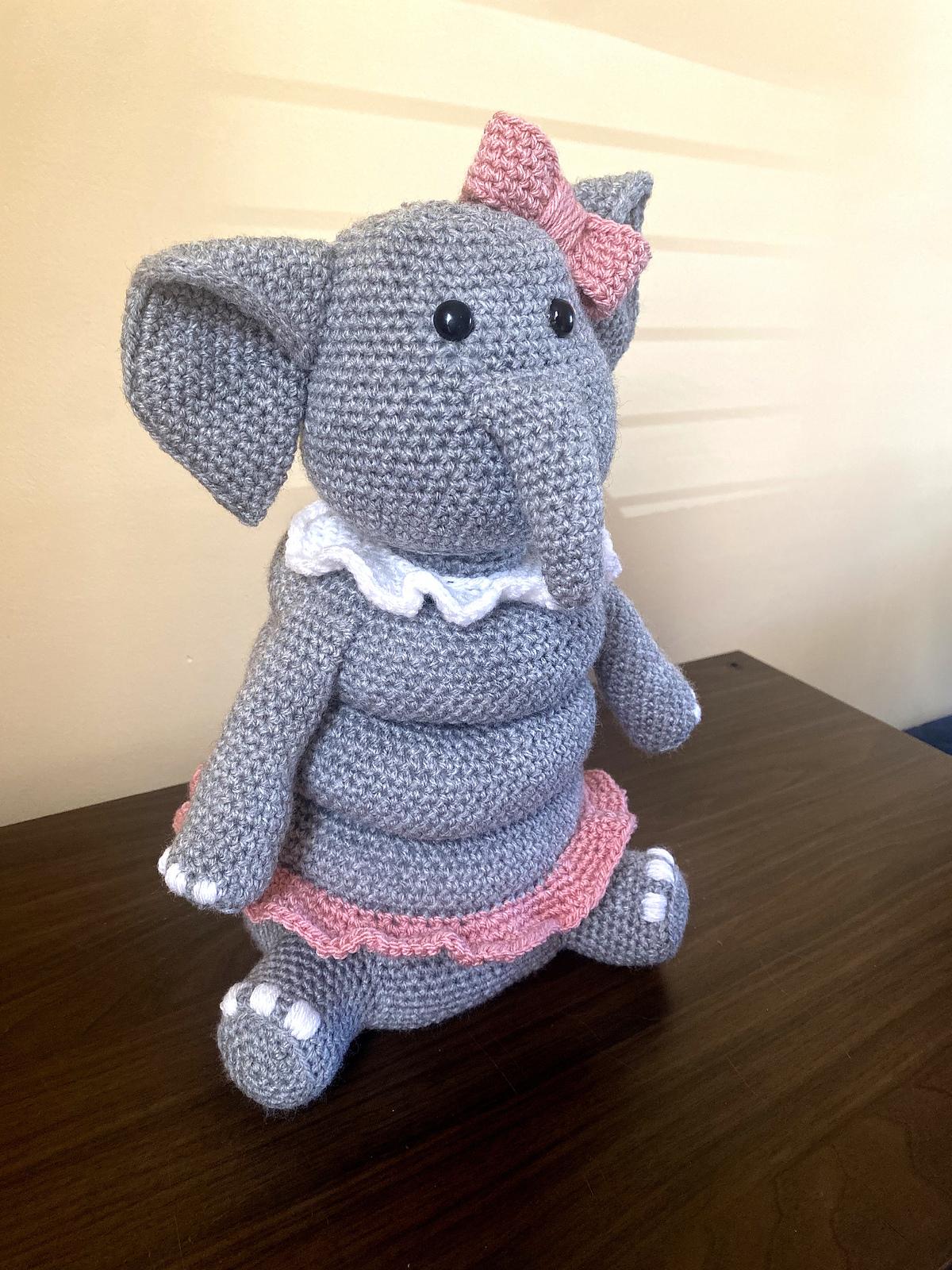 Elephant Ring Stacker Crochet Pattern