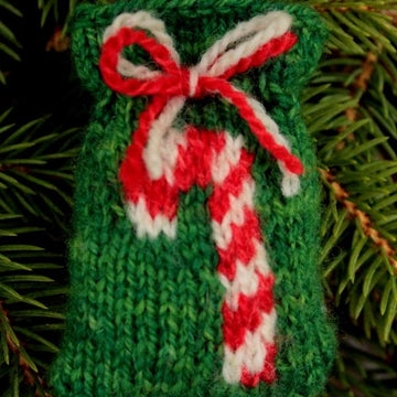 27 Knitted Christmas Santa Sacks