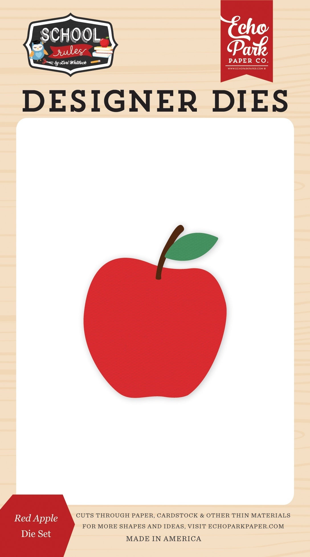 Echo Park Paper Echo Park Dies - Red Apple, School Rules
