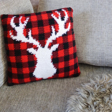 027-Rustic chalet pillow cover