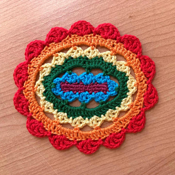 Rainbow oval coaster II by HueLaVive