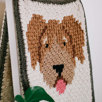 C2C Doodle Dog Blanket Square