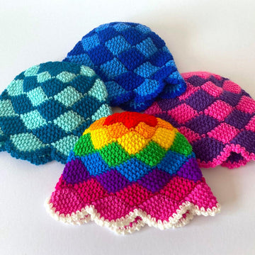 Baby Checkered beanie by HueLaVive