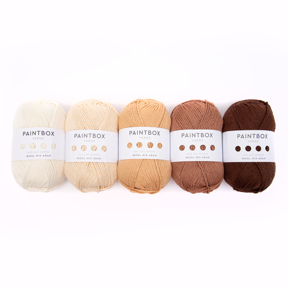 Paintbox Yarns Wool Mix Aran 5 Ball Colour Pack