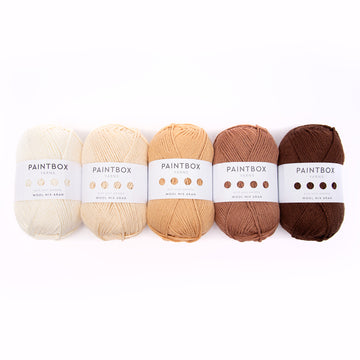 Paintbox Yarns Wool Mix Aran 5 Ball Colour Pack
