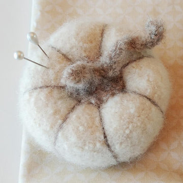 Felted Pumpkin Pincushion