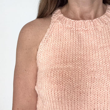 Chunky Knit Halterneck Tank